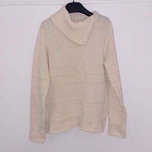 Cable Knit Off White Sweater